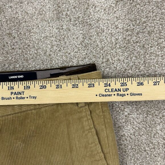 2- Lands End Men's Size 46 Cuffed Tailored Fit Corduroy Pants Thick Stretch - Picture 10 of 12